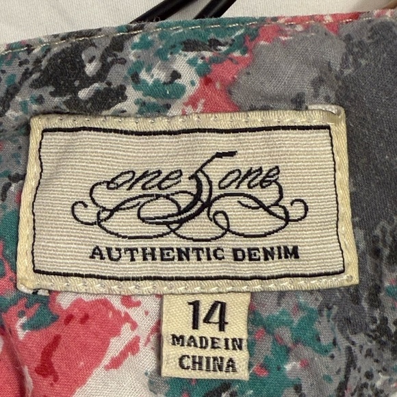 One 5 One Khaki Bermuda Utility Shorts 14 Y2K - Picture 5 of 7